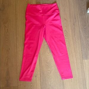 Carbon38 Hot Pink High-Waisted Leggings – Size L, 24” Inseam